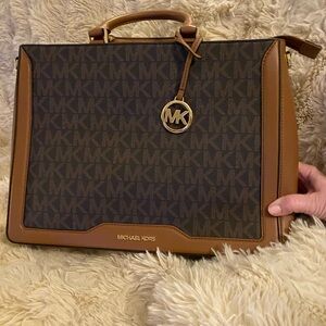 NWT!! Michael Kors Brown and Tan Work Bag